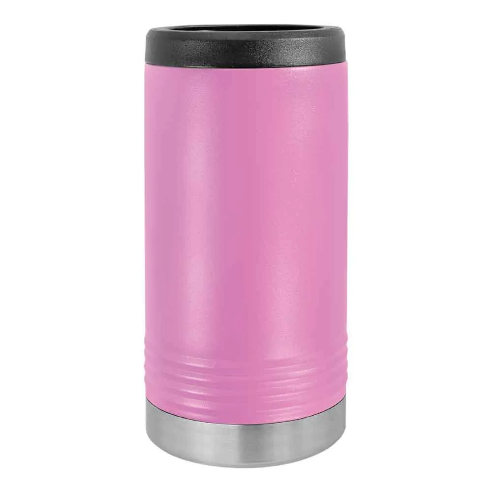 12 oz Skinny Beverage Holder for Slim Cans  - Insulated Stainless Steel Can Cooler (Blank)