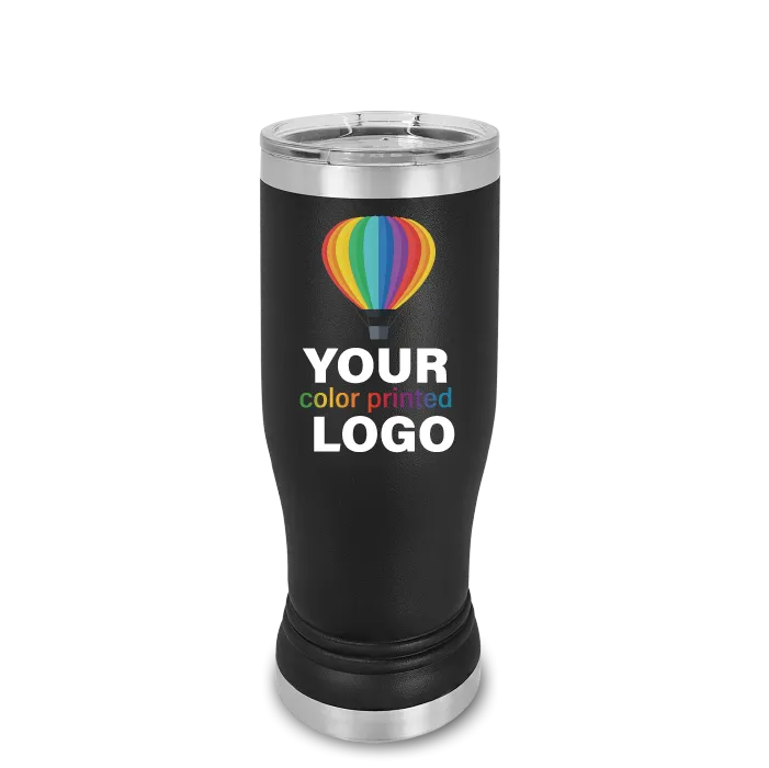 14 oz Promo Pilsner Beer Tumblers -Mix & Match- Bulk Wholesale Personalized Engraved or Full Color Print Logo