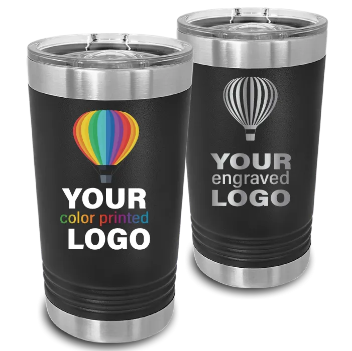 16 oz Promo Beer Pint Tumblers -Mix & Match- Bulk Wholesale Personalized Engraved or Full Color Print Logo