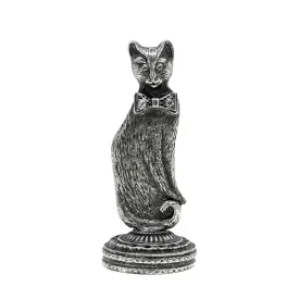 1928 Jewelry Cat with Bow Tie Wax Stamp Rose