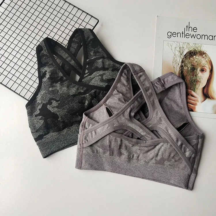 2 piece camo workout set women seamless yoga set