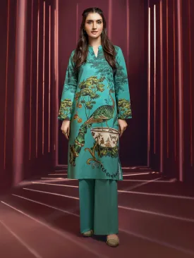 2 Piece Khaddar Suit-Unstitched (Printed)