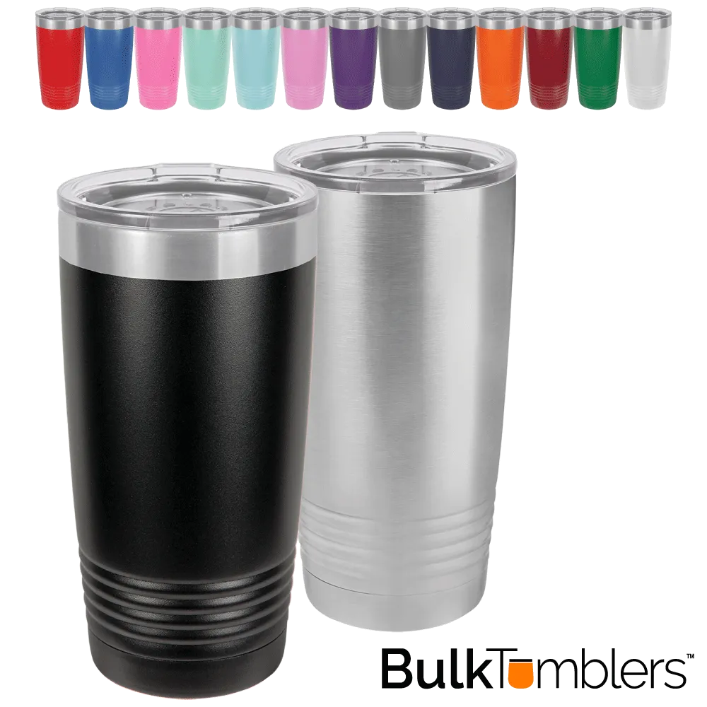 20 oz Stainless Steel Blank Insulated SureGrip Tumbler with Lid