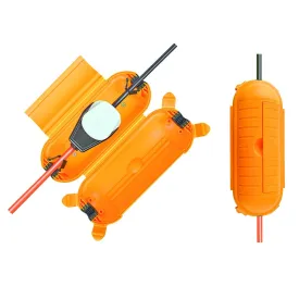 21 x 8.5 cm Splash-Proof Outdoor & Indoor Plug and Socket Cover - Orange | 685752