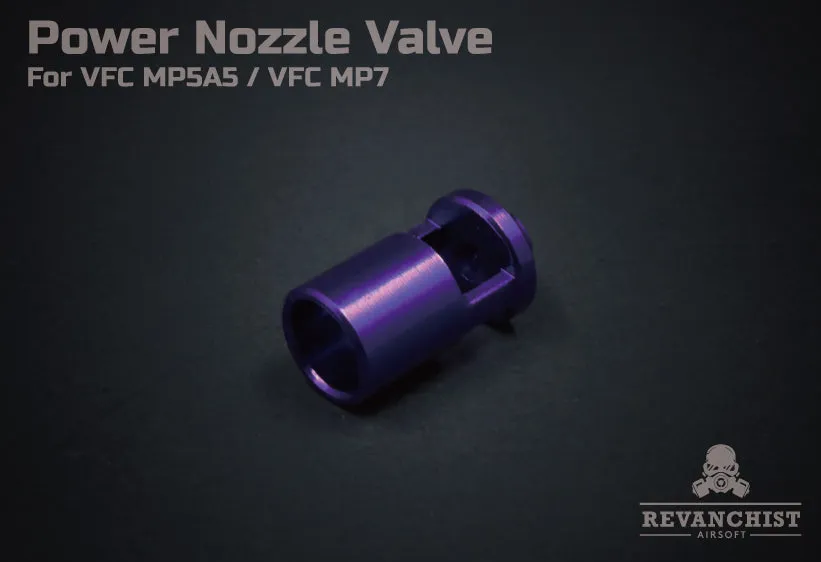 30% off - Revanchist Airsoft Power Nozzle Valve For VFC MP5A5 / VFC MP7 (V2) (See Options)