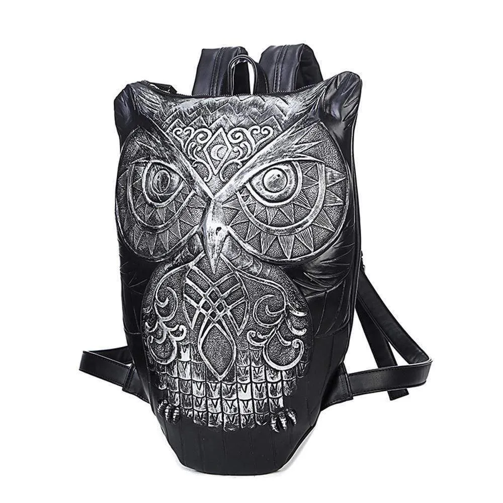 3D Backpack Generic Owl Design Small Backpack