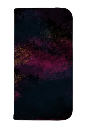 Abstract Night Sky Wallet Phone Case (Pink)