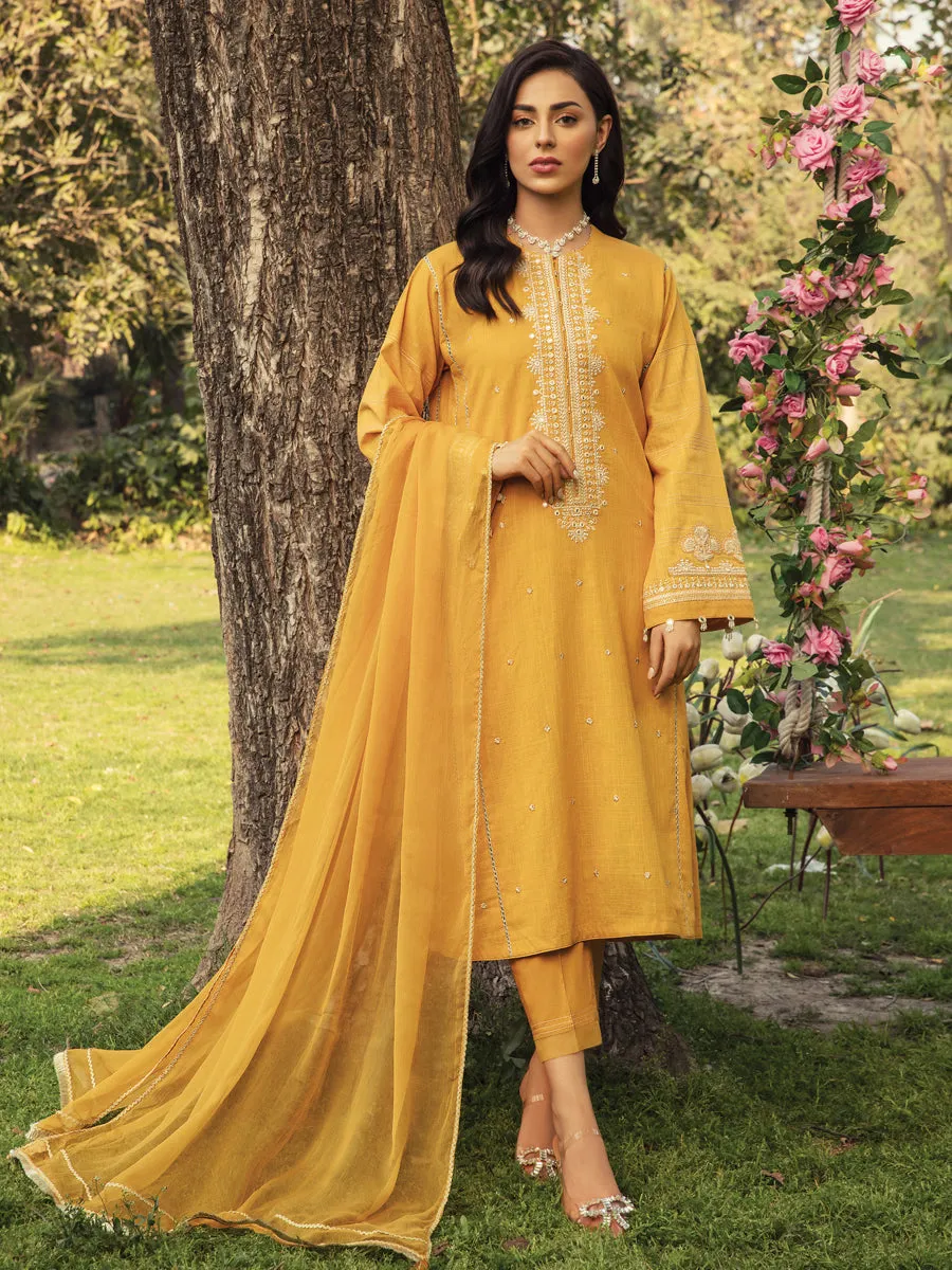 ACE Galleria Khuaab Unstitched Cross Hatch 3Pc Suit A-WU3P23-22808