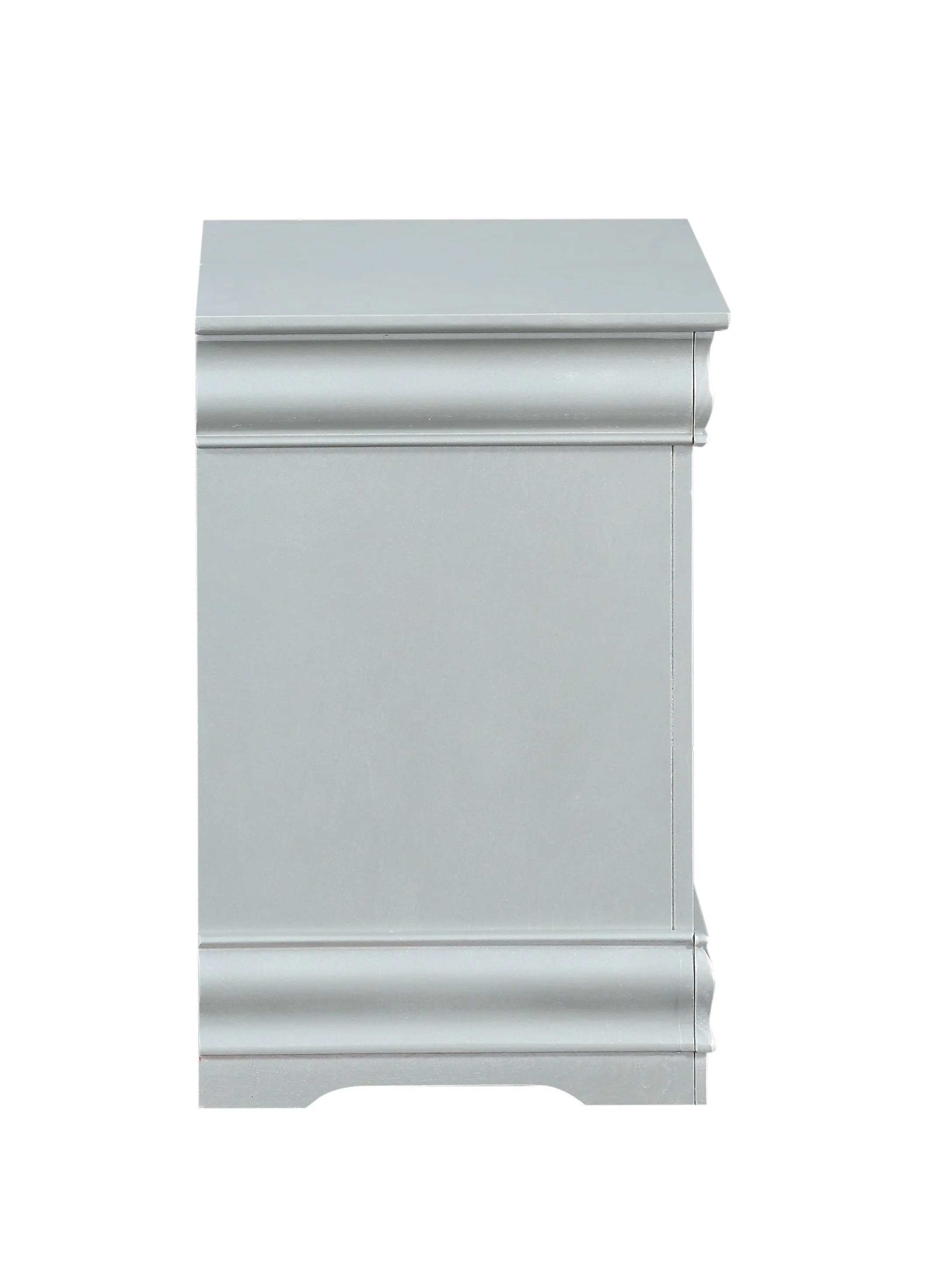 ACME Louis Philippe Nightstand in Platinum 26733