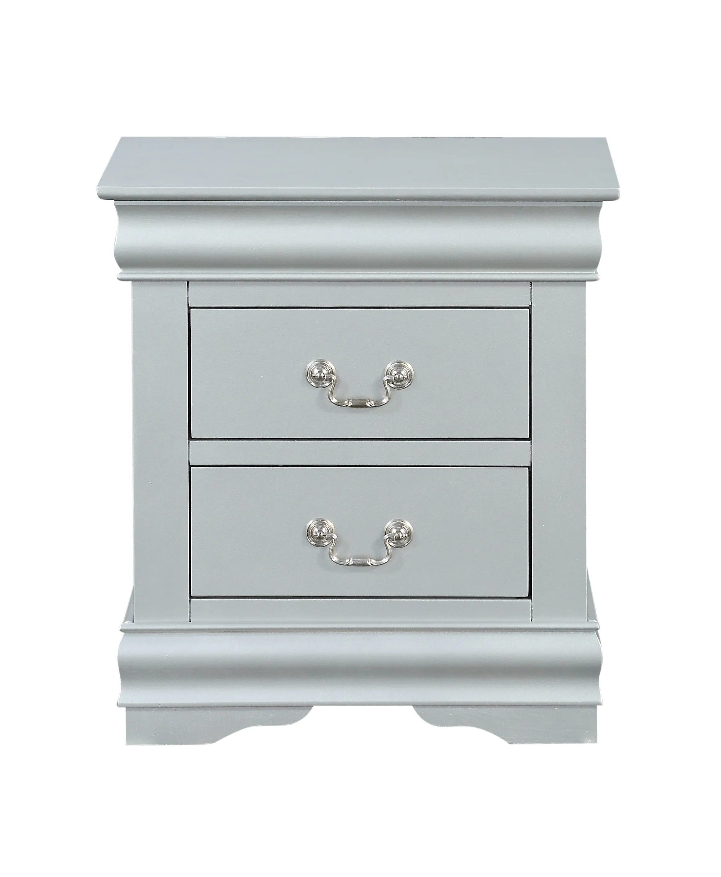 ACME Louis Philippe Nightstand in Platinum 26733