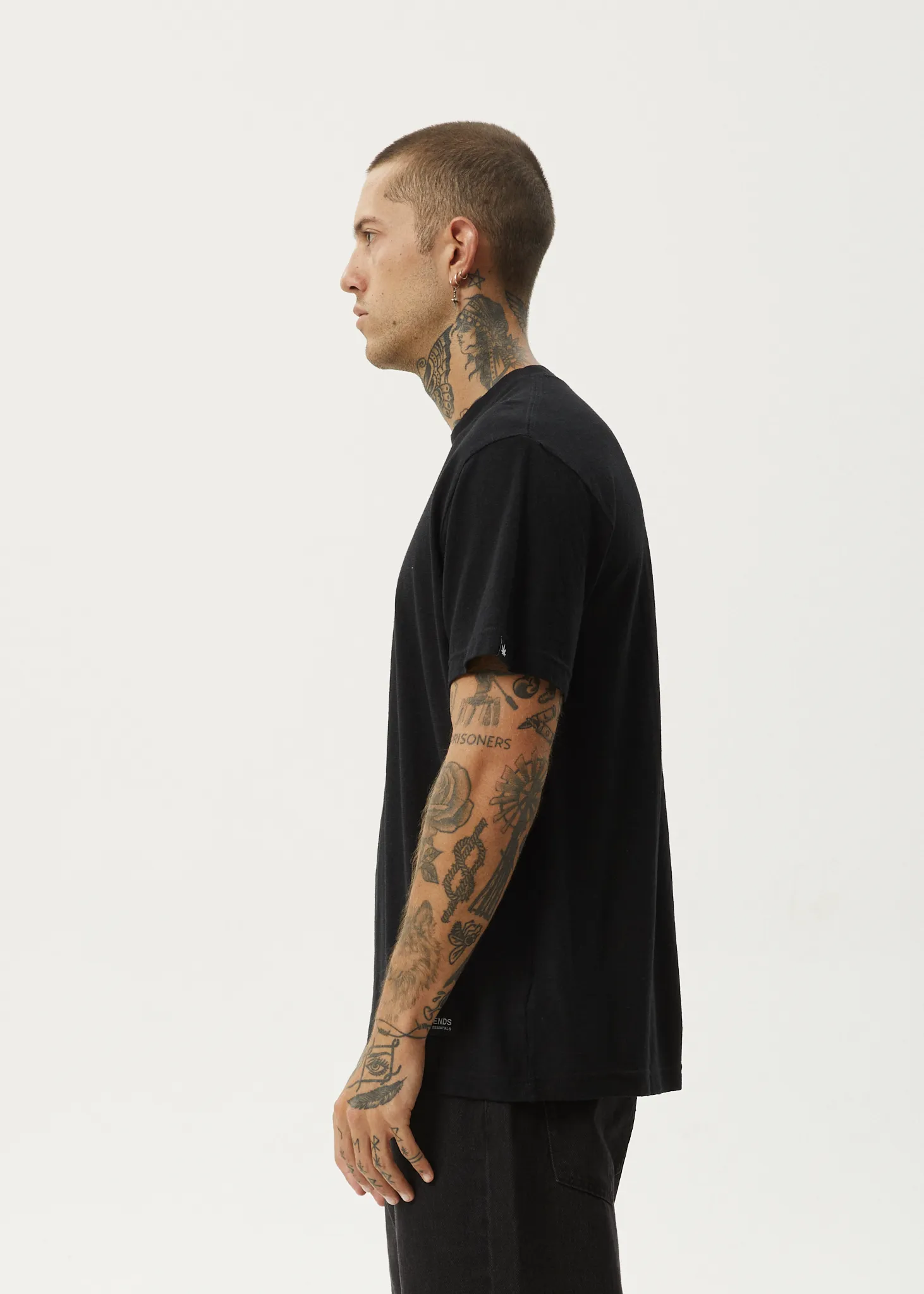 AFENDS Mens Classic - Retro Fit Tee - Black