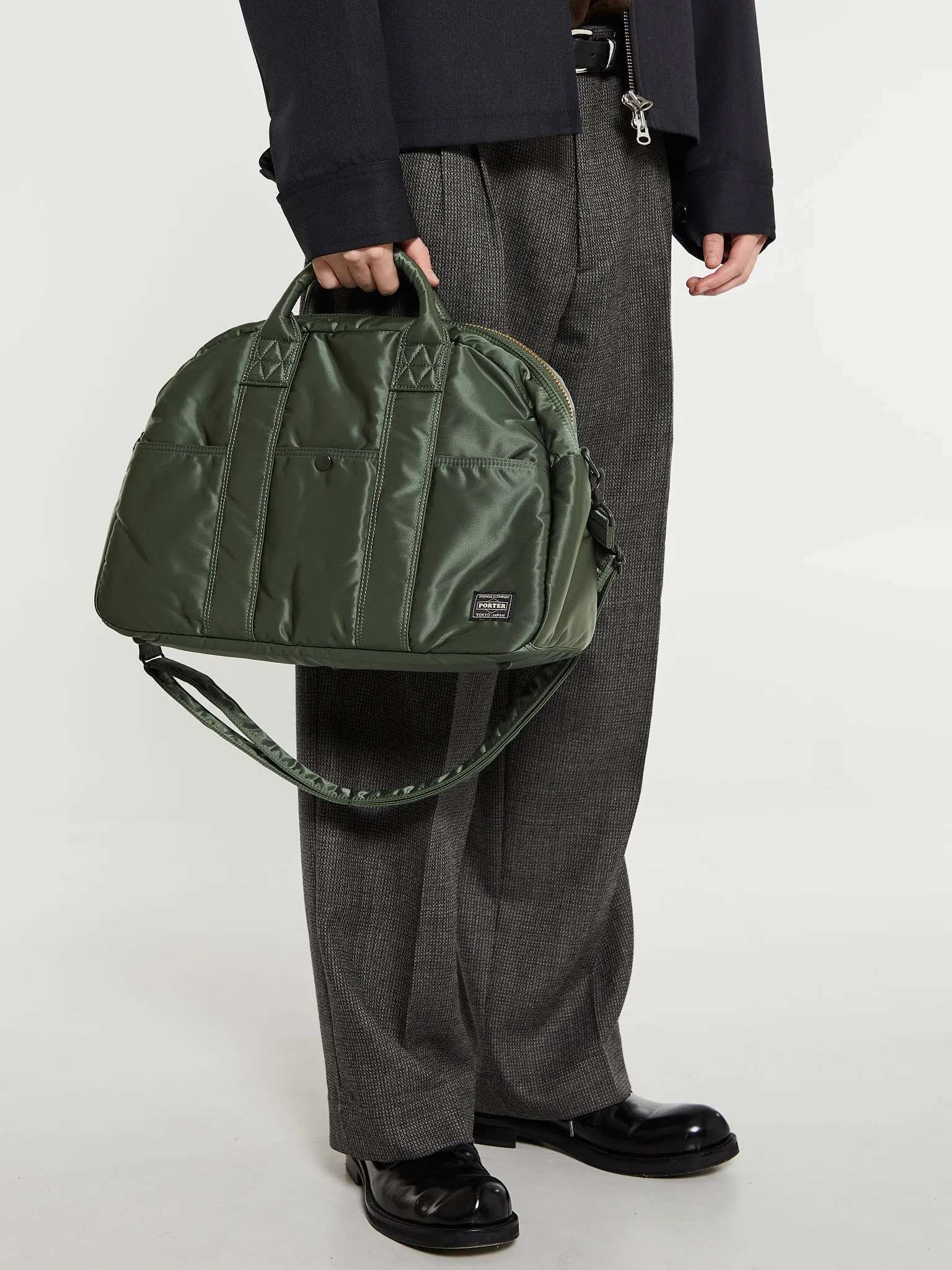 ALL NEW TANKER Madison Boston Bag in Sage Green