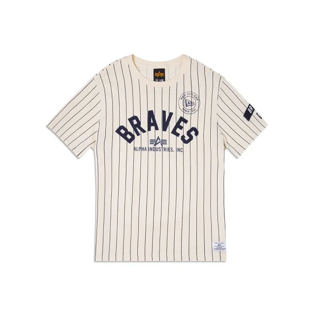 Alpha Industries X Atlanta Braves Striped T-Shirt