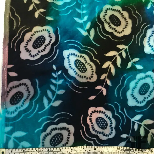 Anna Sui Cut Silk Velvet - Blue/Green