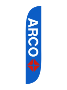 Arco Gasoline Feather Flag