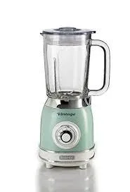 Ariete Blender 1000W1.5L4Stainless Steel Blades4 Speeds Pulse ButtonGlass JarGreen Color