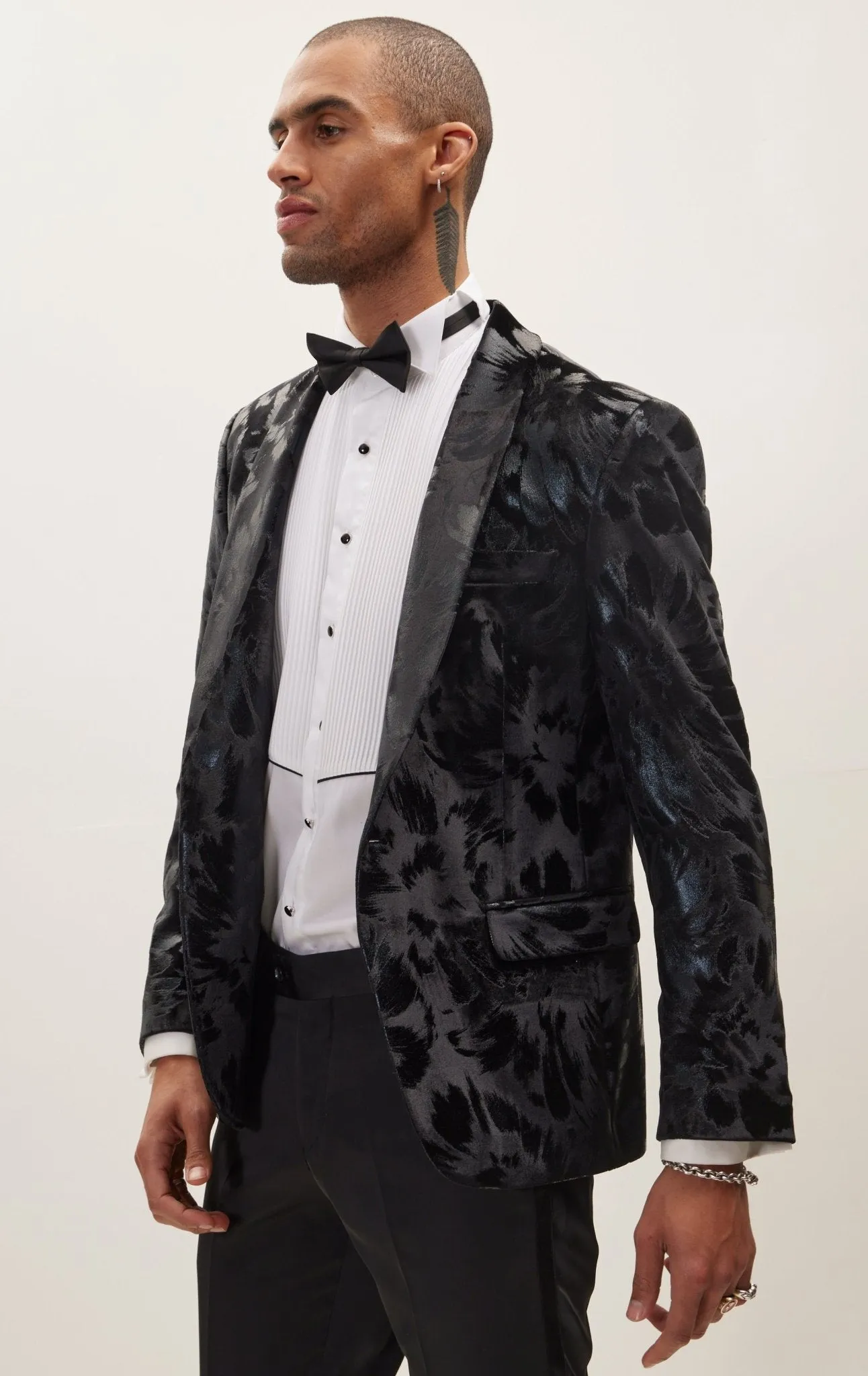 Artist Brush Strokes Tuxedo Jacket