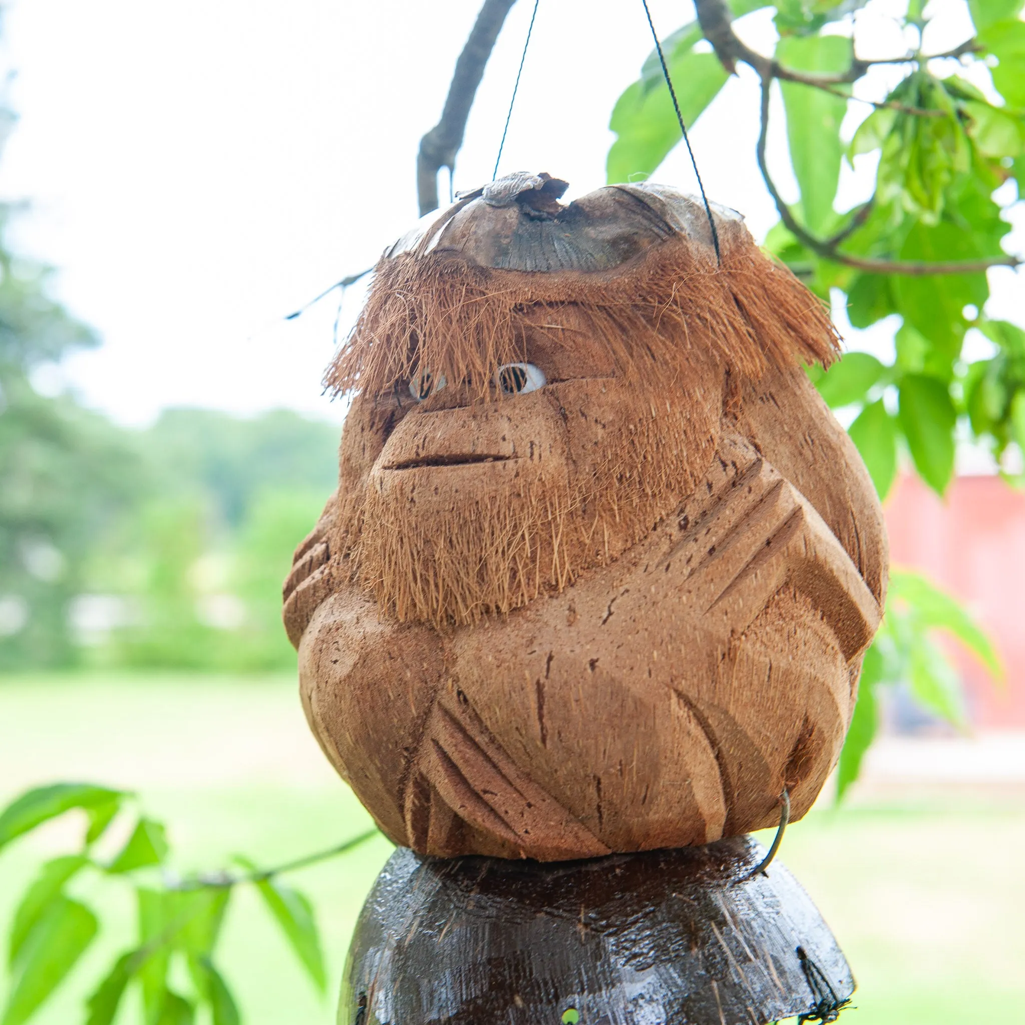 Balinese Monkey Coconut Wind-Chimes