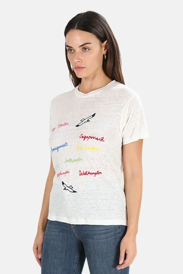 Banner Day Hamptons Towns Tee