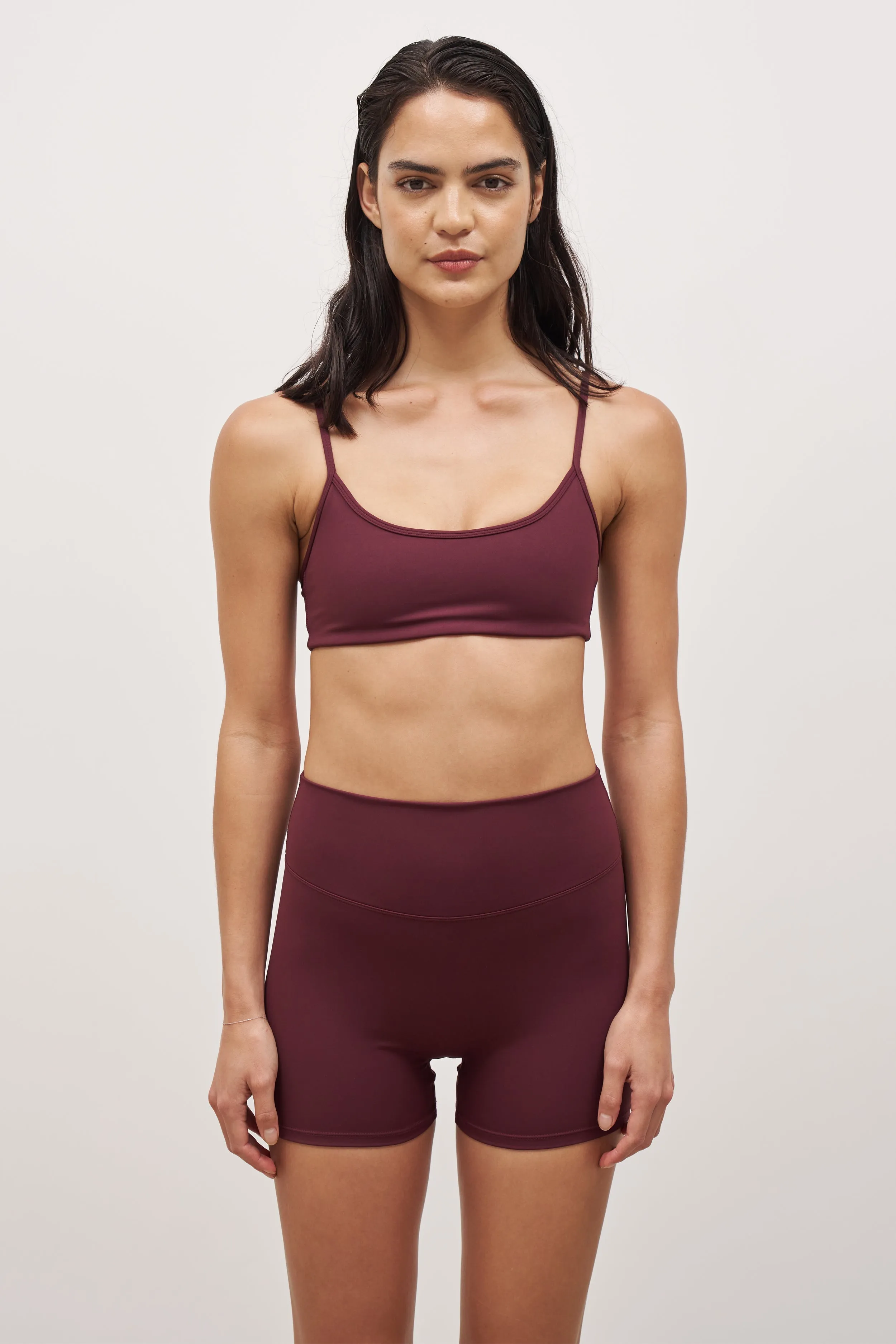 Base Sculpting Shorts - Merlot