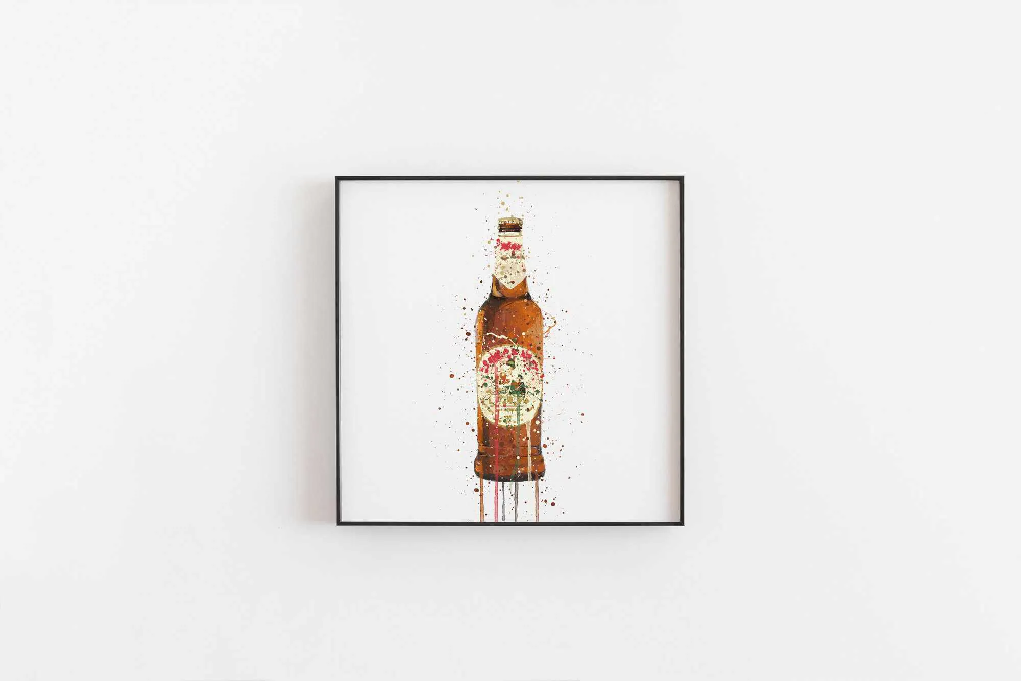 Beer Bottle Wall Art Print 'La Dolce Vita'