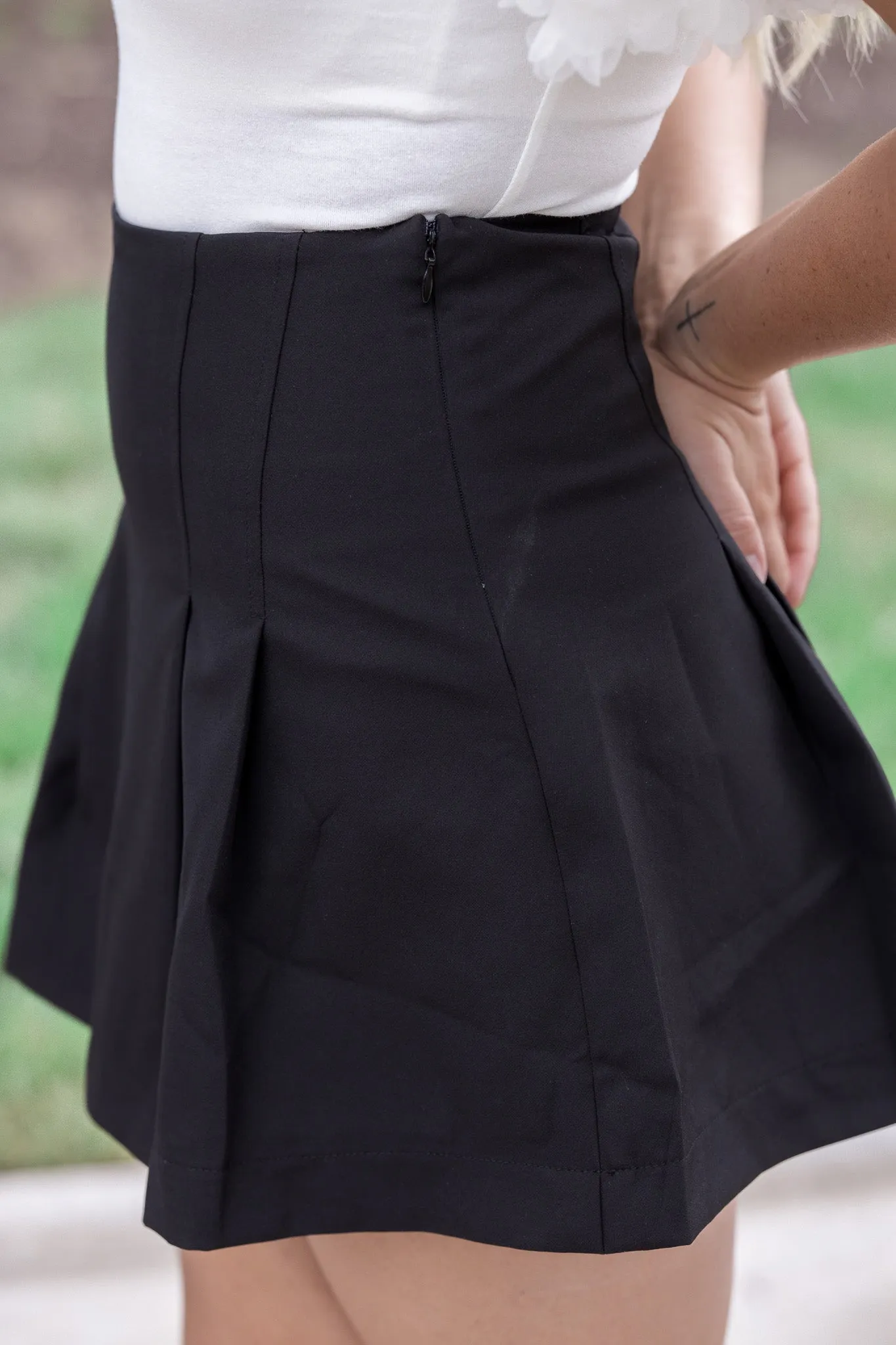 Black Allure Skort