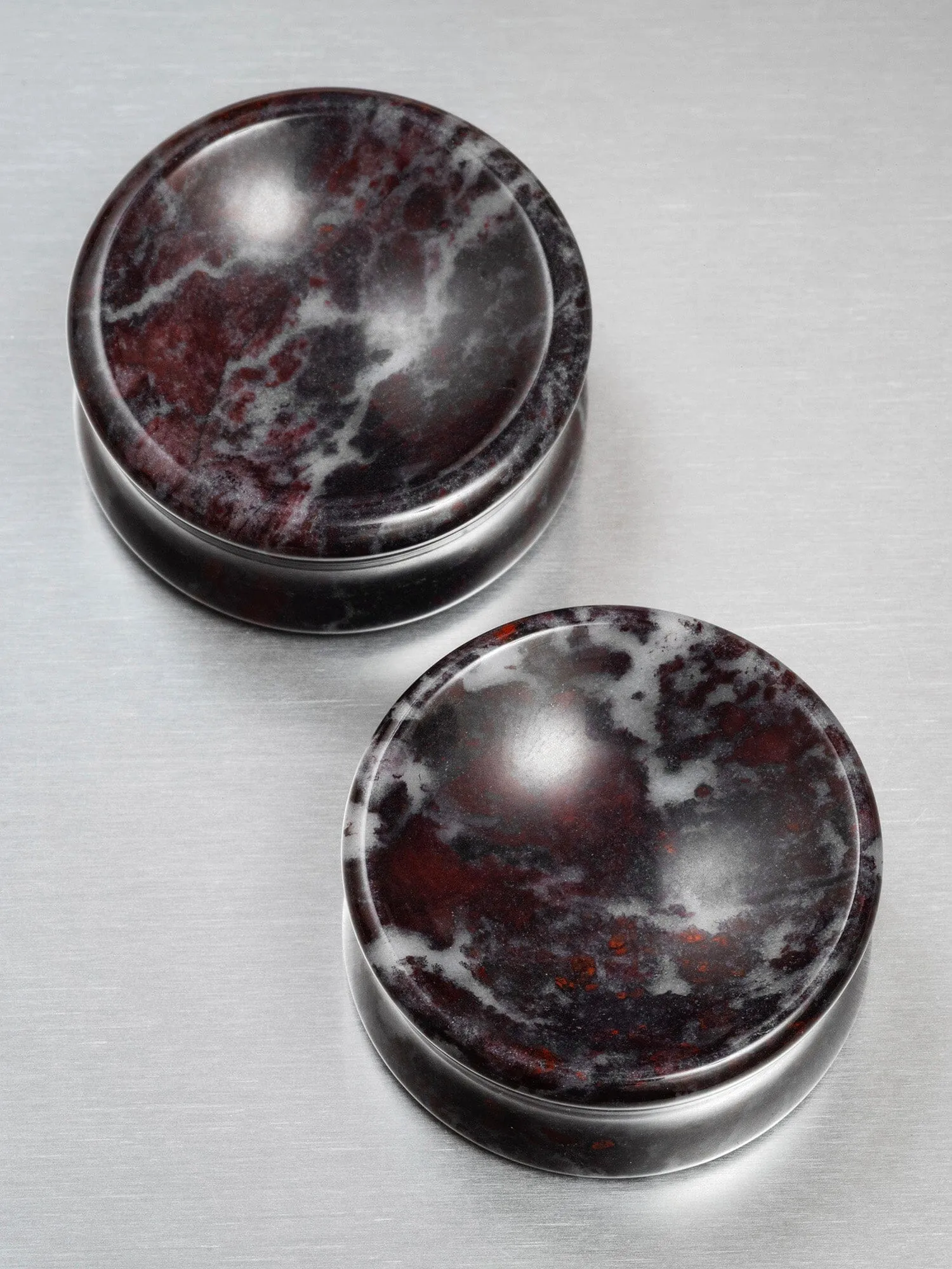 Blood Jasper Concave Stone Plugs