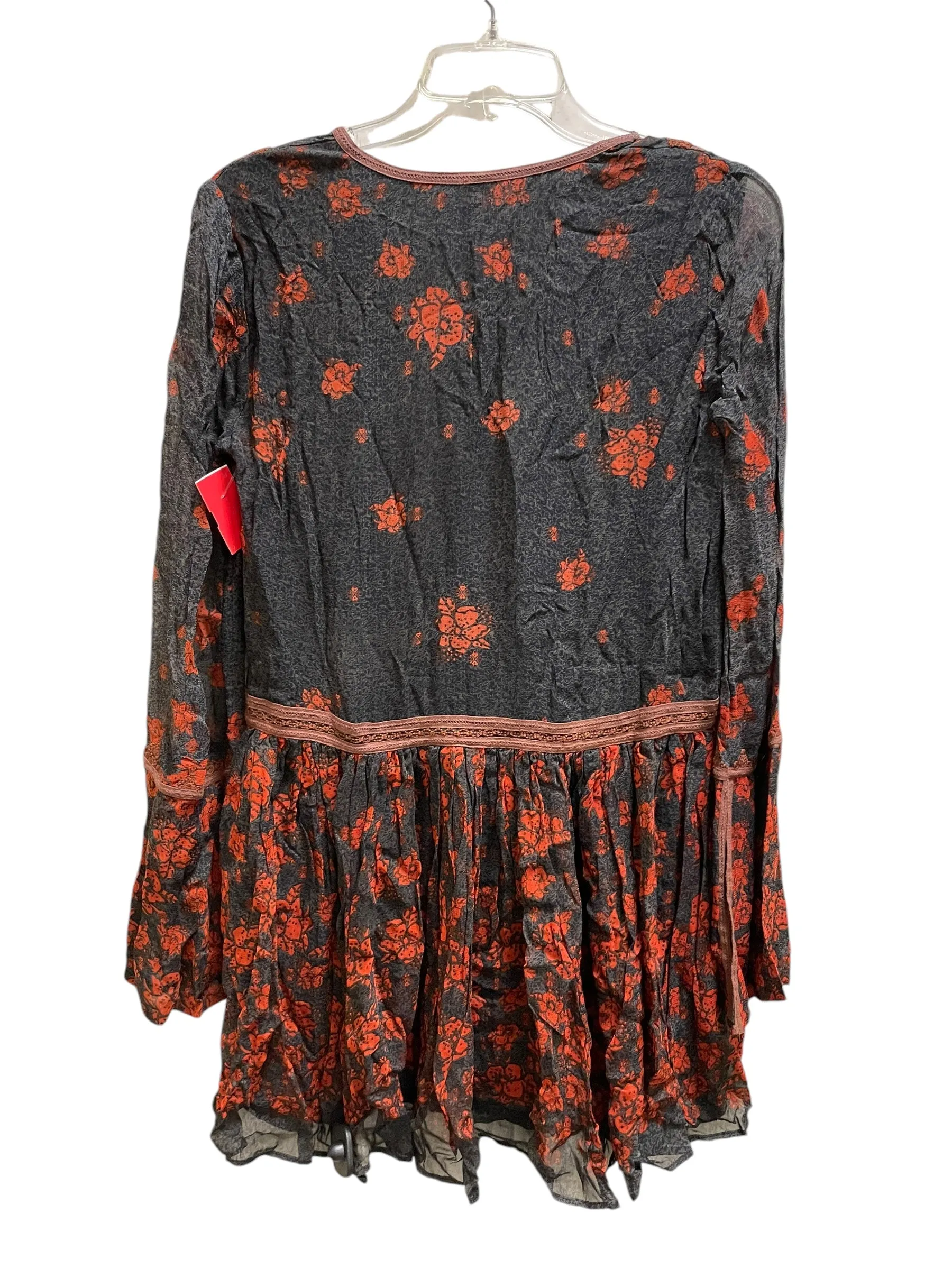 Blouse Long Sleeve By Free People In Red, Size: Xs