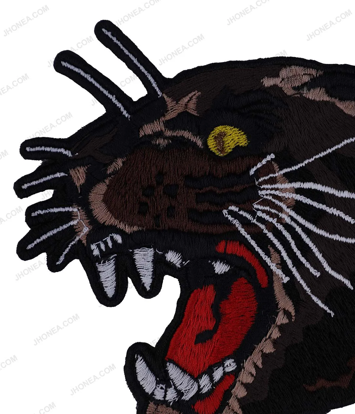 Broad Roaring Tiger Face Embroidery Applique Patch