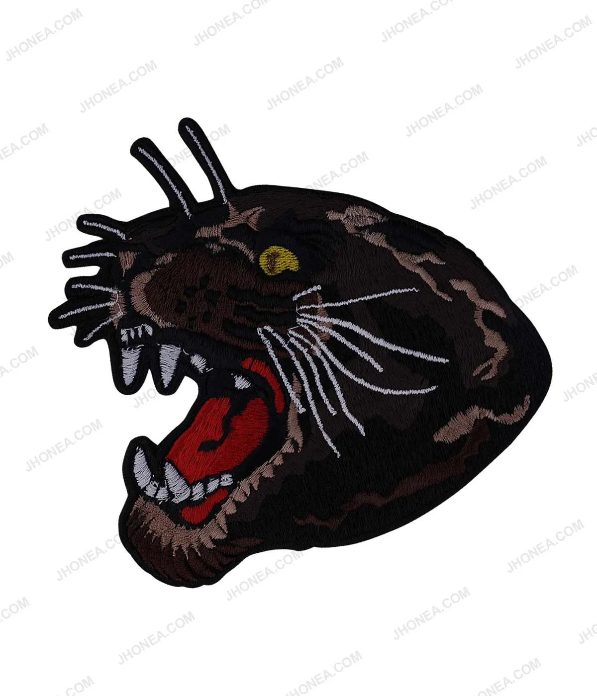 Broad Roaring Tiger Face Embroidery Applique Patch