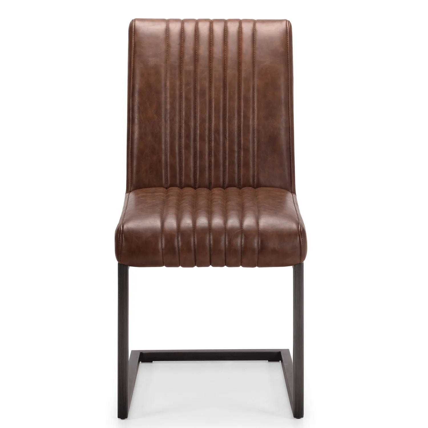 Brooklyn Brown Faux Leather Dining Chair