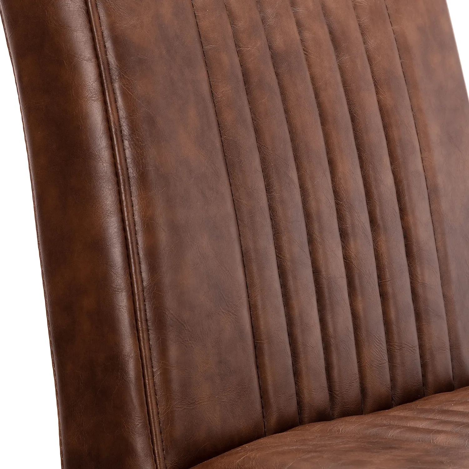 Brooklyn Brown Faux Leather Dining Chair