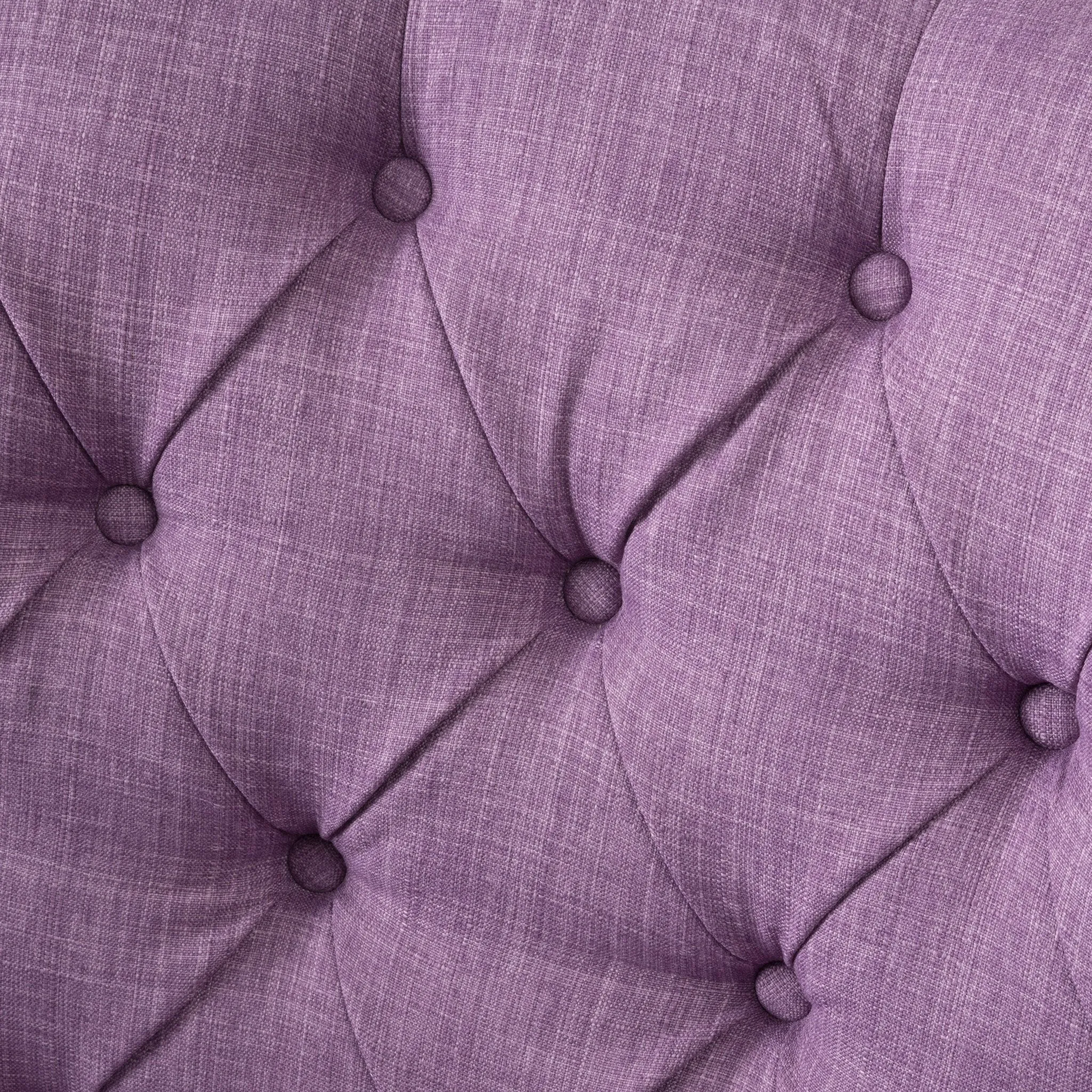 Button Tufted Fabric Club Chair - NH621992