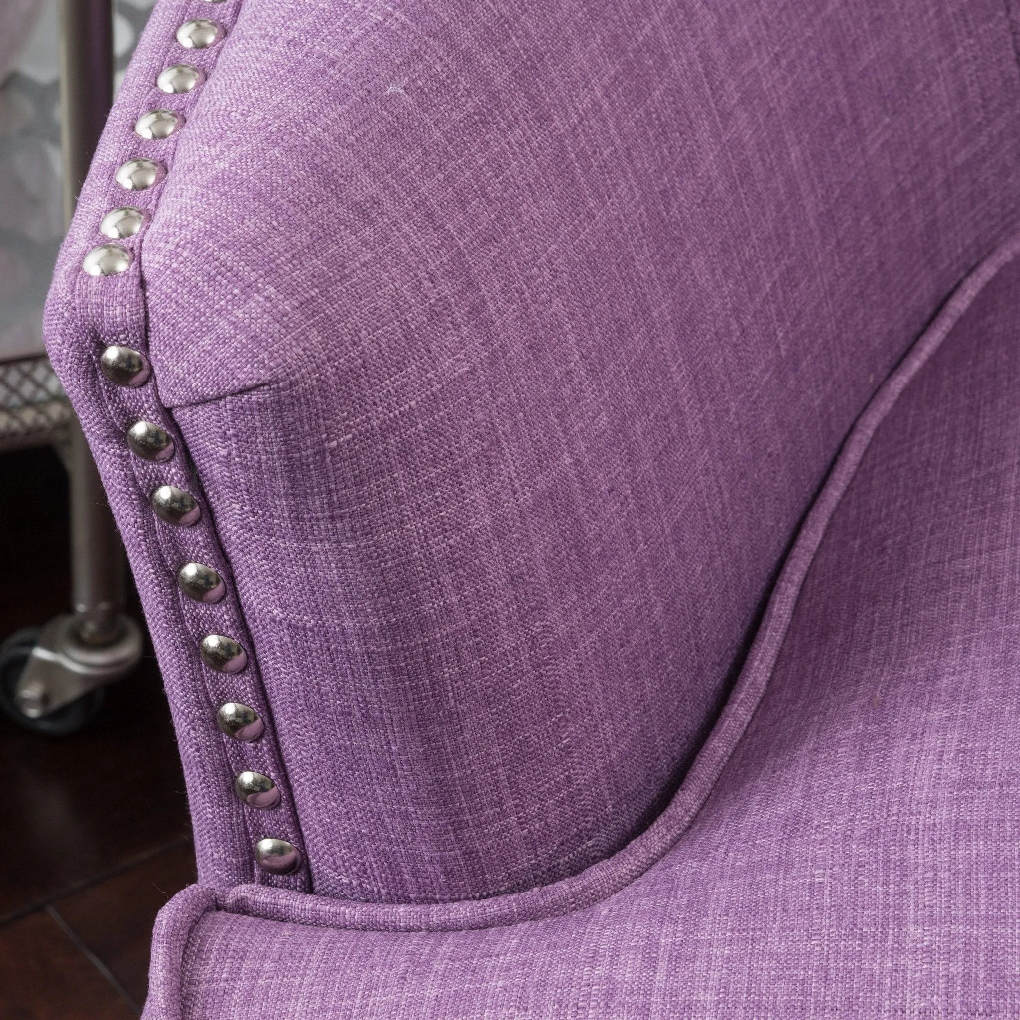 Button Tufted Fabric Club Chair - NH621992