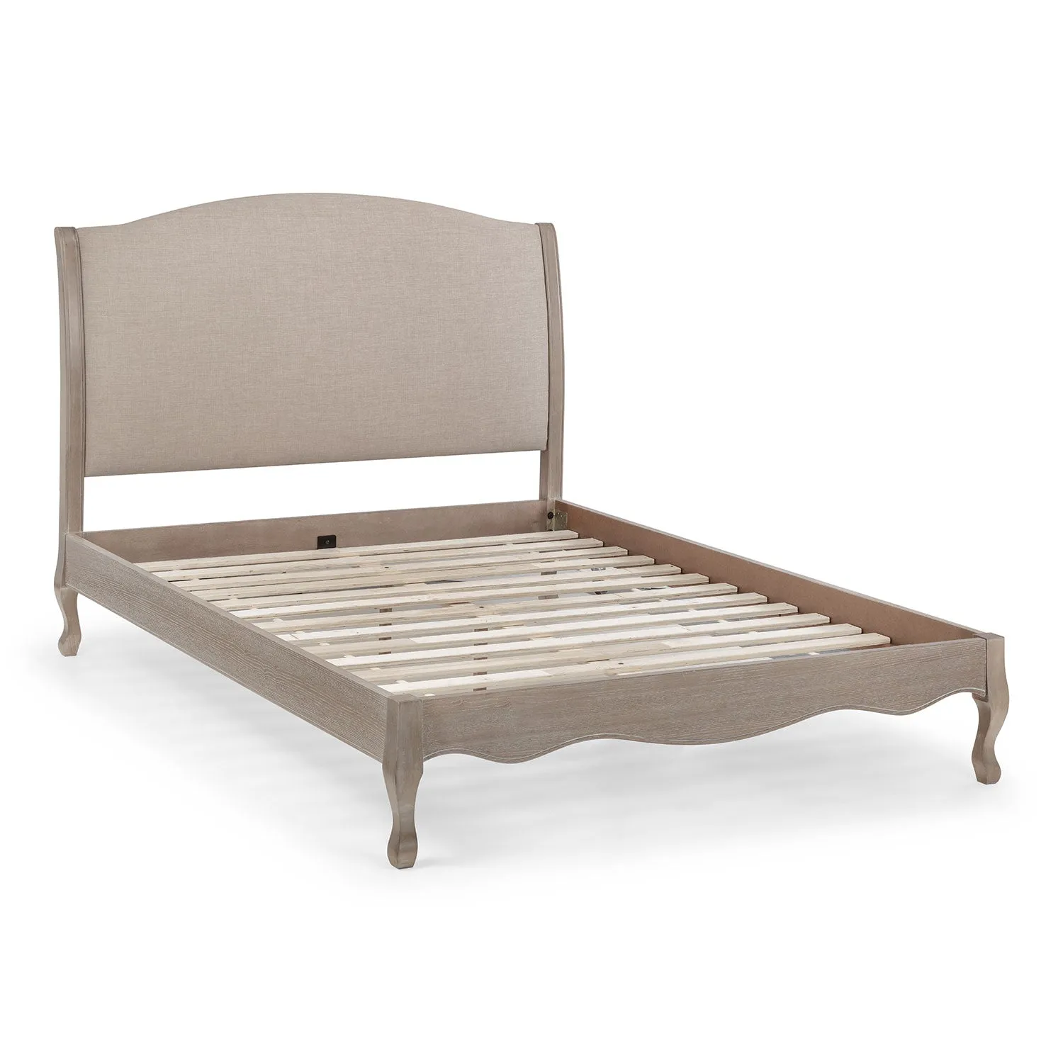 Camille Upholstered Oak Effect Bed