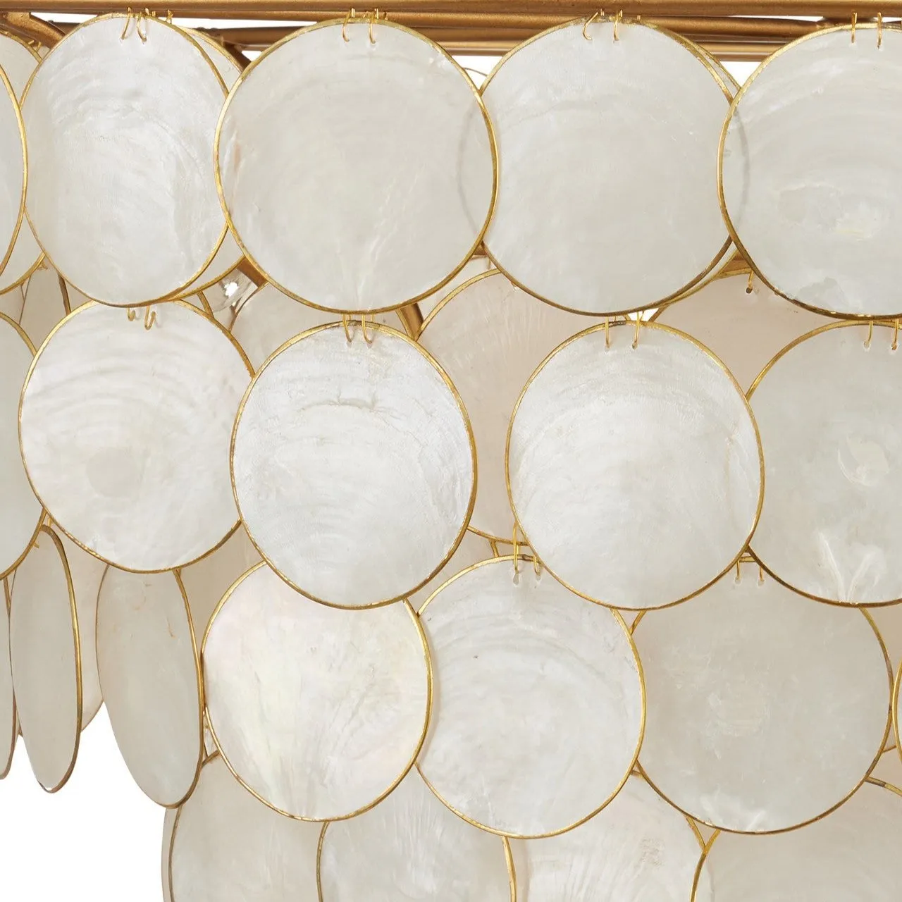 Capiz Shells 5-Light Large Semi-Flush Mount