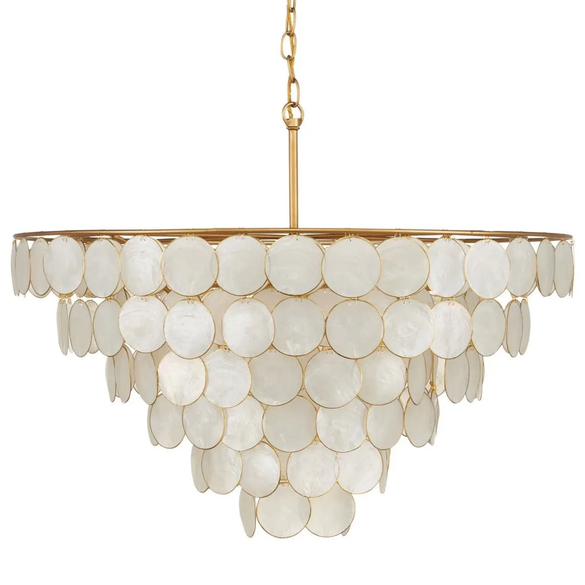 Capiz Shells 5-Light Large Semi-Flush Mount