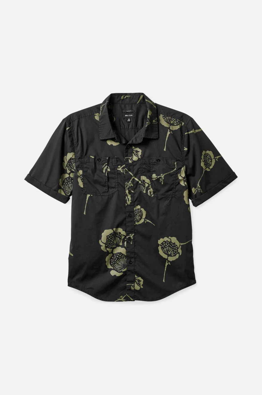 Charter Utility S/S Woven Shirt - Black/Beige