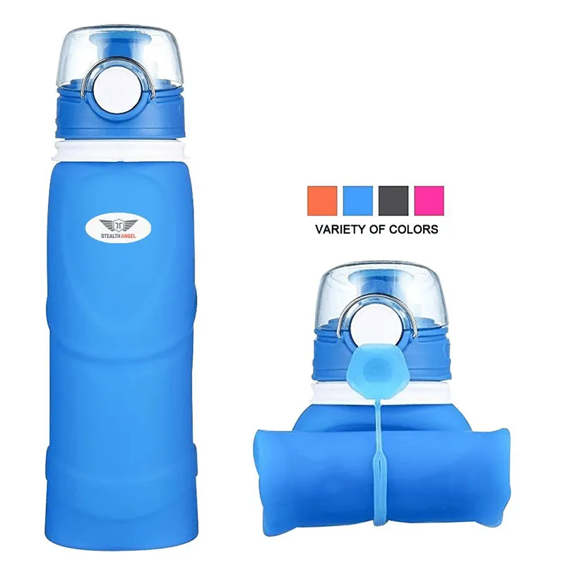 Collapsible Silicone Water Bottle (750ml)