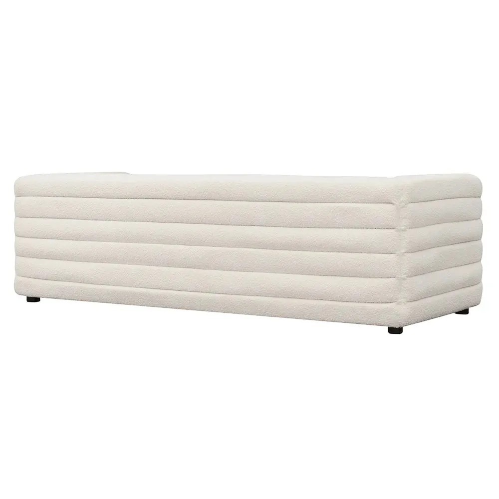 Colorado 3 Seater Sofa - White Boucle 2.4m