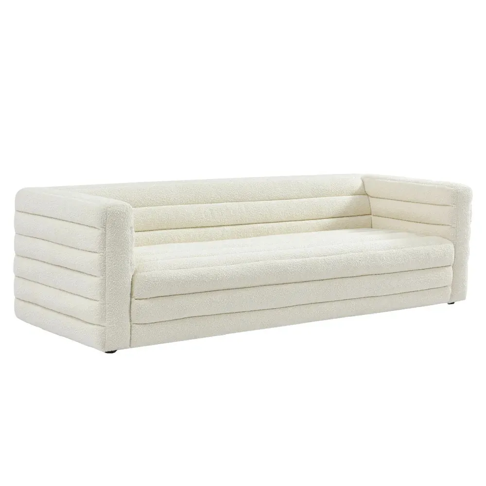 Colorado 3 Seater Sofa - White Boucle 2.4m