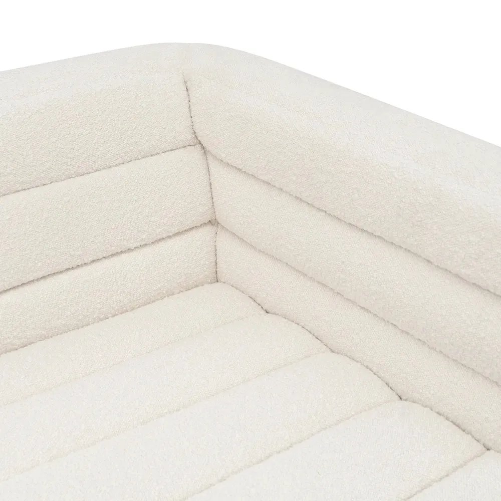 Colorado 3 Seater Sofa - White Boucle 2.4m