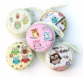 Earphone Case/Coin Pouch - Owl