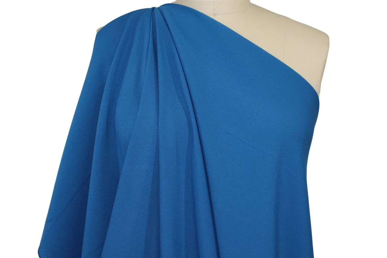 Easy Care Stretch Crepe - True Blue