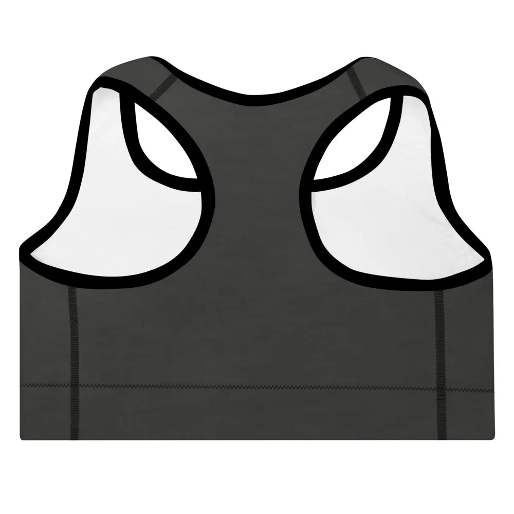 ELEVATED ESSENTIALS, THE PERFECT PADDED SPORTS BRA KHAKI GREEN