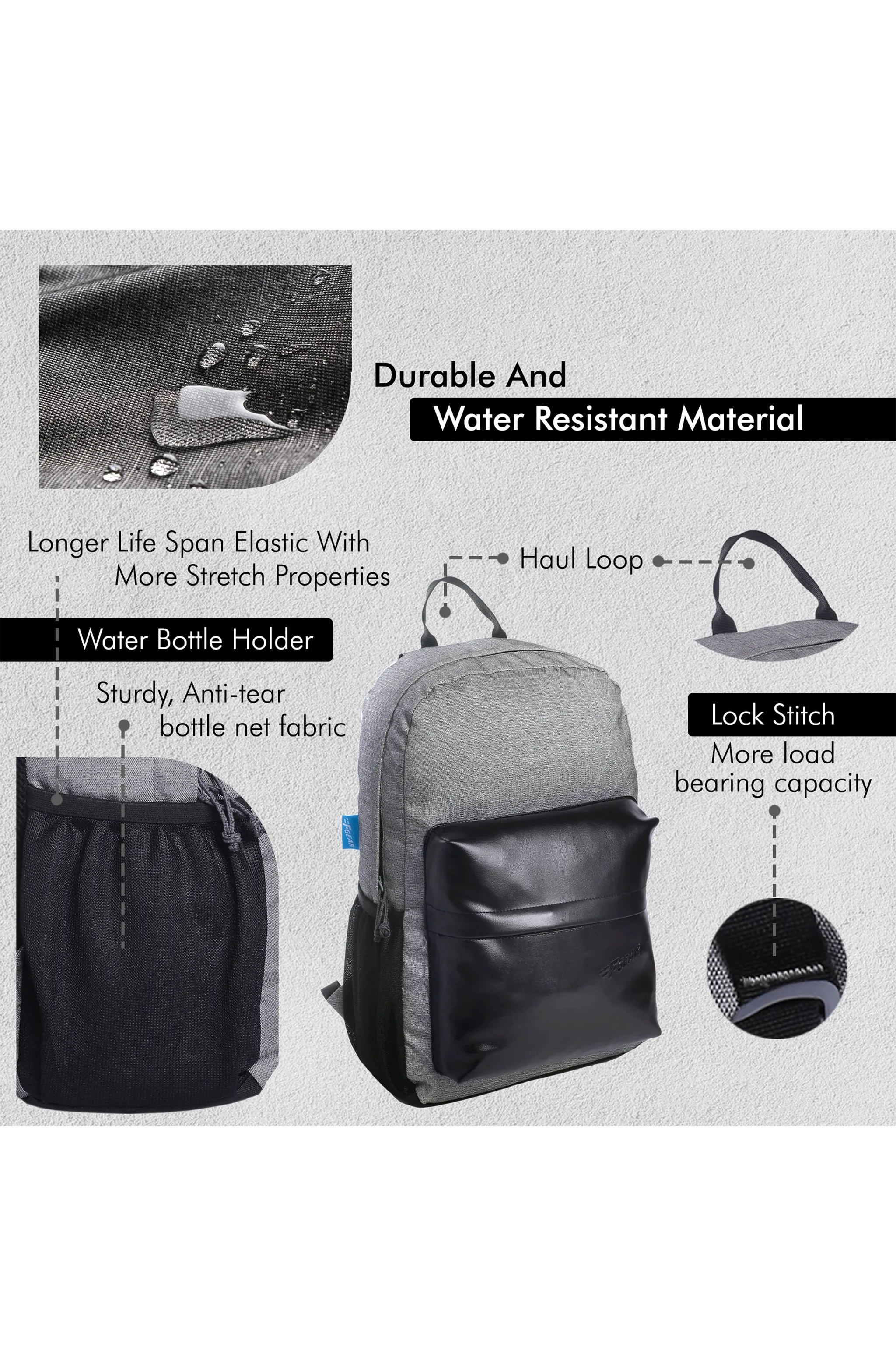 Emprise 23L Melange Grey Black Backpack