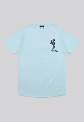 ESSENTIAL BIG SKELETON PALE BLUE T-SHIRT