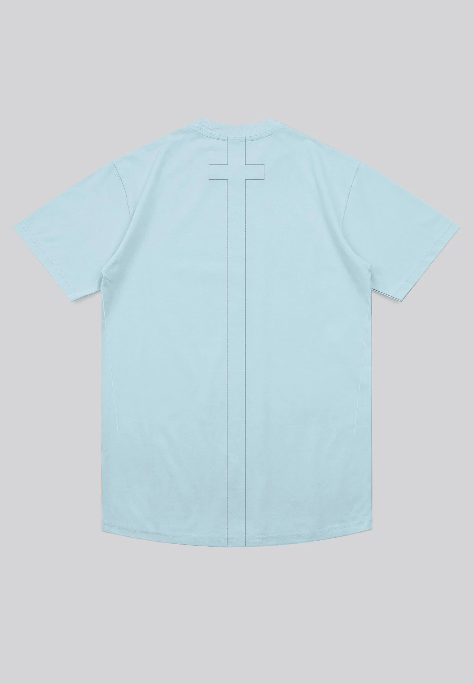 ESSENTIAL BIG SKELETON PALE BLUE T-SHIRT