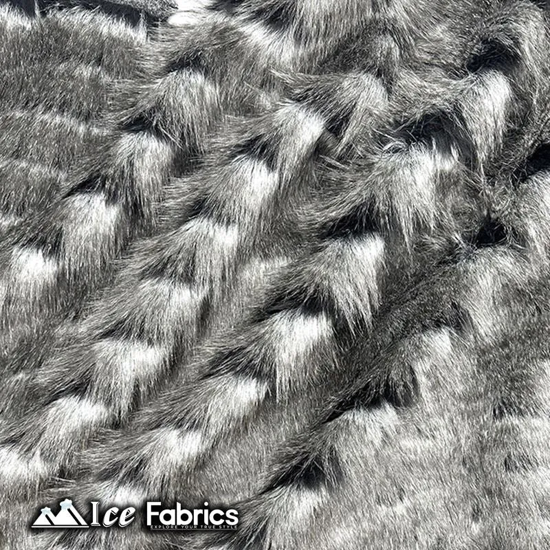 Fancy Feather Long pile Faux Fur Fabric | 3” Pile