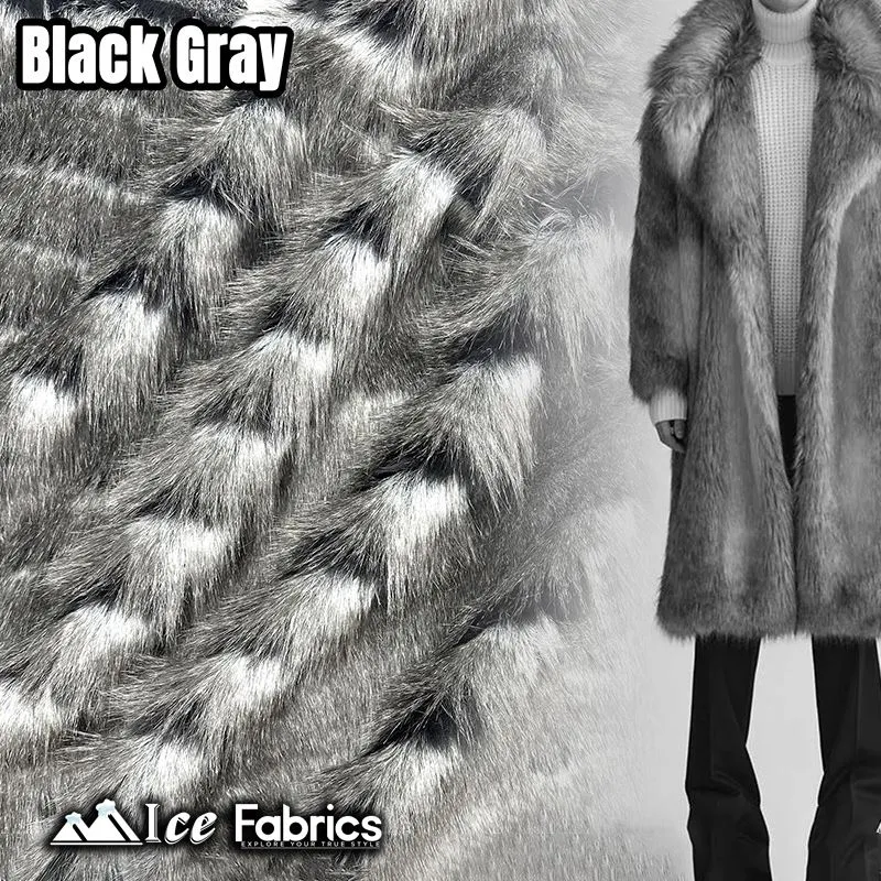 Fancy Feather Long pile Faux Fur Fabric | 3” Pile